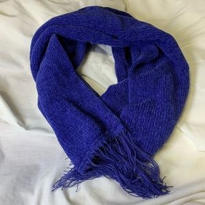 Purple Blue Double Knit Scarf